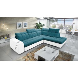Prisma VII corner sofa with a sleeping function and USB port - designed for your comfort!