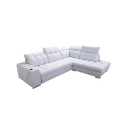 Prisma VII corner sofa with a sleeping function and USB port - designed for your comfort!