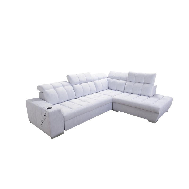 Prisma VII corner sofa with a sleeping function and USB port - designed for your comfort!