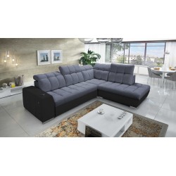 Prisma VII corner sofa with a sleeping function and USB port - designed for your comfort!