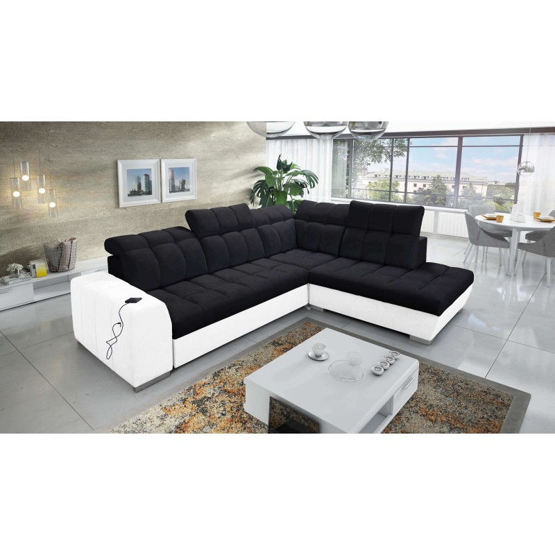 Esquina Prisma VII con función de cama y puerto USB: ¡creada para tu comodidad!