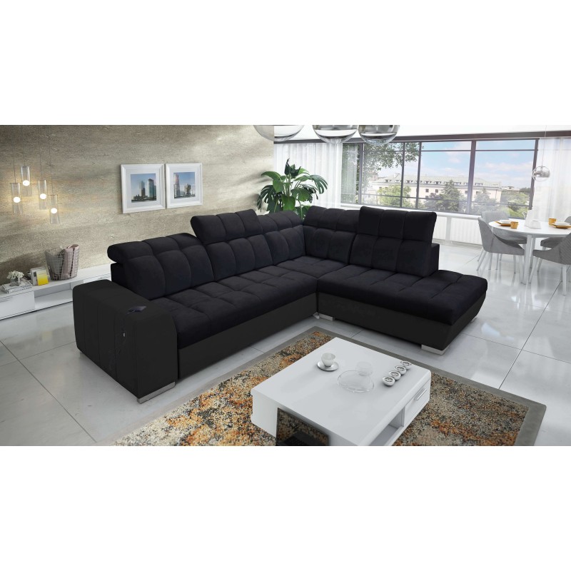 Esquina Prisma VII con función de cama y puerto USB: ¡creada para tu comodidad!