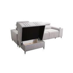 Sofá Esquinero Elegante Verona I con función de cama - Terciopelo, Vena 9 | Tu mueble ideal