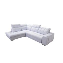 Prisma VII corner sofa with a sleeping function and USB port - designed for your comfort!