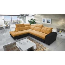 Prisma VII corner sofa with a sleeping function and USB port - designed for your comfort!