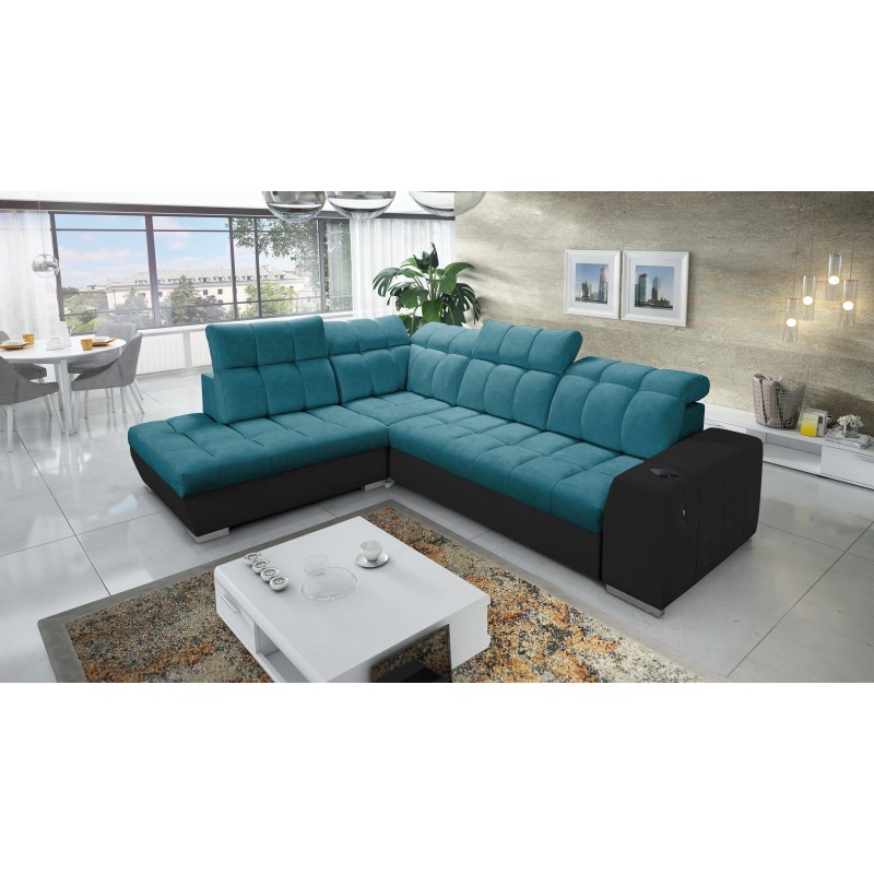Ecksofa Prisma VII mit Schlaffunktion und USB-Anschluss - für Ihren Komfort geschaffen!