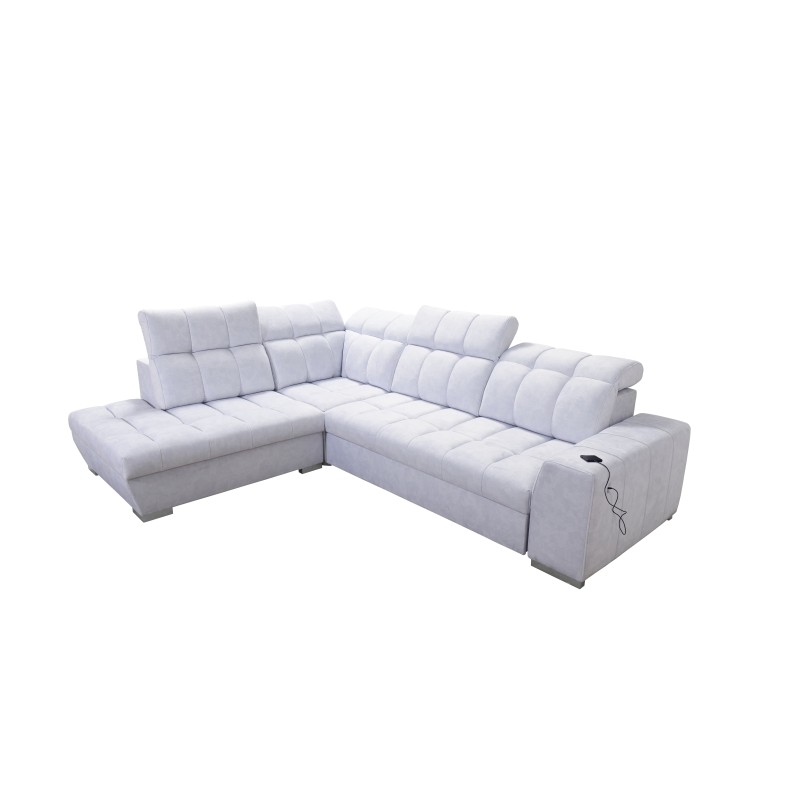 Prisma VII corner sofa with a sleeping function and USB port - designed for your comfort!