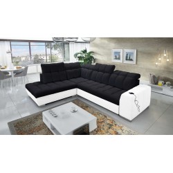Prisma VII corner sofa with a sleeping function and USB port - designed for your comfort!