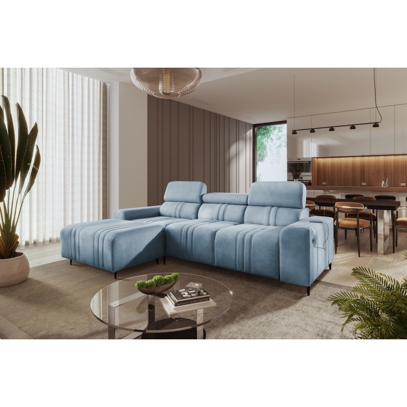 Elegantes Ecksofa Verona I mit Schlaffunktion - Samt, Vena 6 | Ihr ideales Möbelstück