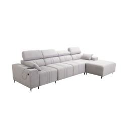 Ecksofa Verona XII mit Schlaffunktion Velours, Vena 20 - Praktisches und elegantes Möbelstück für Ihr Wohnzimmer