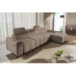 Ecksofa Verona XII mit Schlaffunktion Samt, Vena 14 - Praktisches und elegantes Möbelstück für Ihr Wohnzimmer
