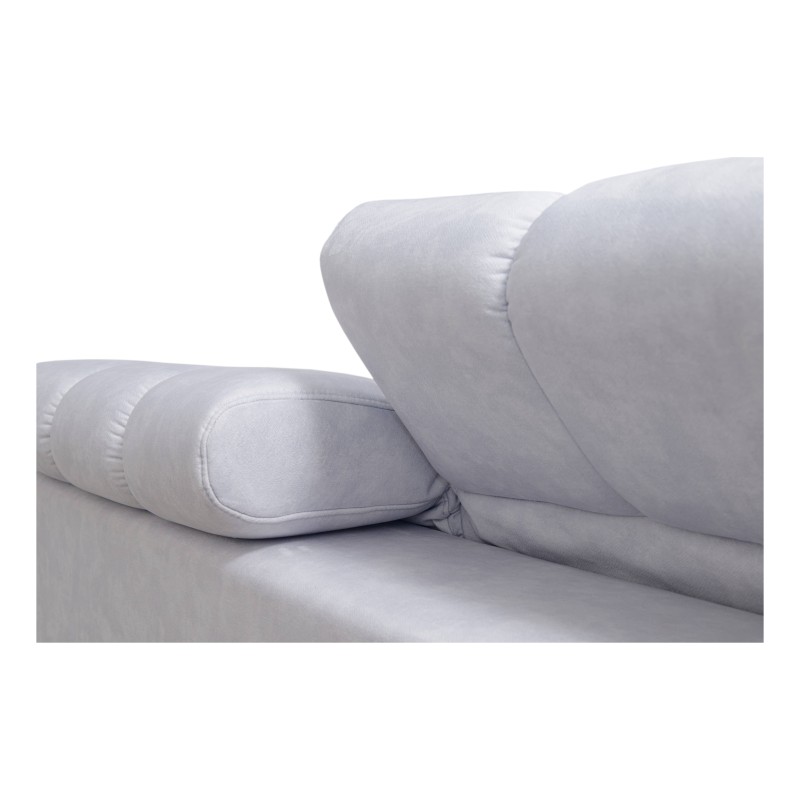 Prisma IX Ecksofa mit Schlaffunktion, USB-Anschluss und Bettkasten - Velvet | Haustierfreundlich, Terra 75 + Ecoskin