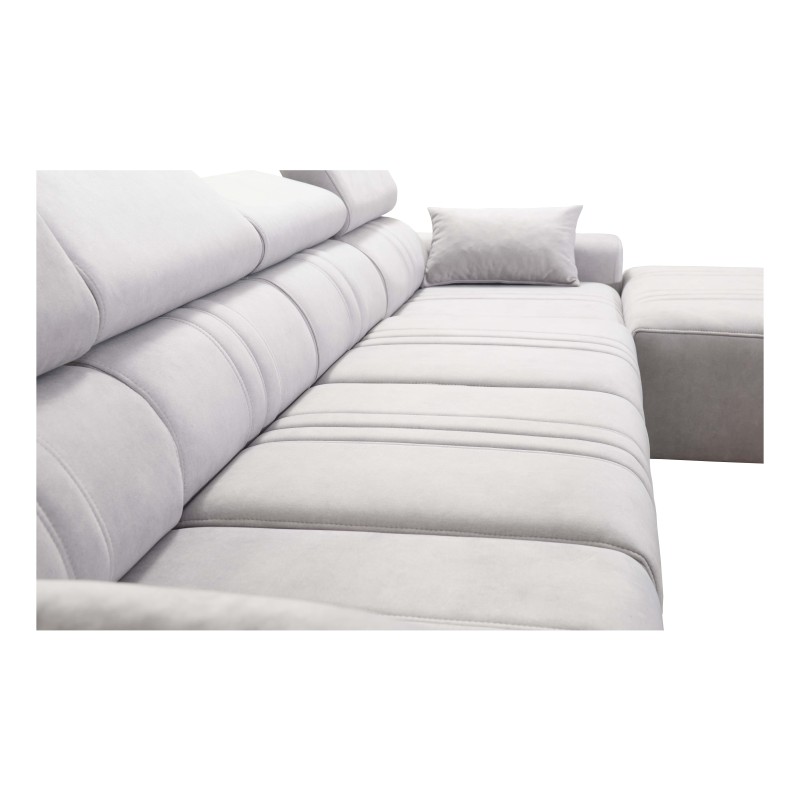 Esquina Verona XII con función de cama de terciopelo, Vena 10 - Mueble práctico y elegante para tu sala de estar.