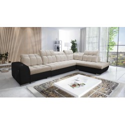 Esquinero Prisma XI con función de cama y puerto USB: elegancia y confort.