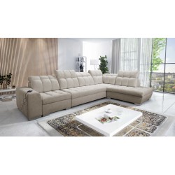 Prisma XI corner sofa with sleeping function and USB port - elegance and comfort