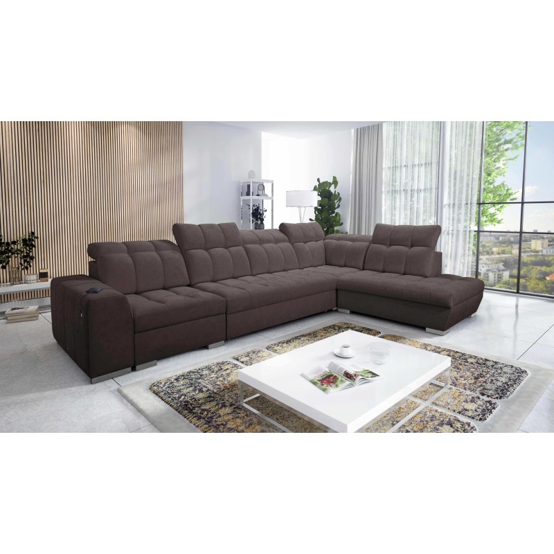 Ecksofa Prisma XI mit Schlaffunktion und USB-Anschluss - Eleganz und Komfort