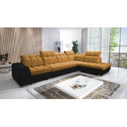 Prisma XI corner sofa with sleeping function and USB port - elegance and comfort