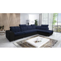 Esquinero Prisma XI con función de cama y puerto USB: elegancia y confort.