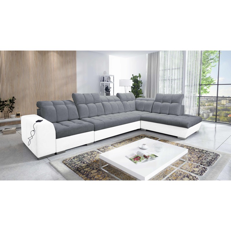 Ecksofa Prisma XI mit Schlaffunktion und USB-Anschluss - Eleganz und Komfort