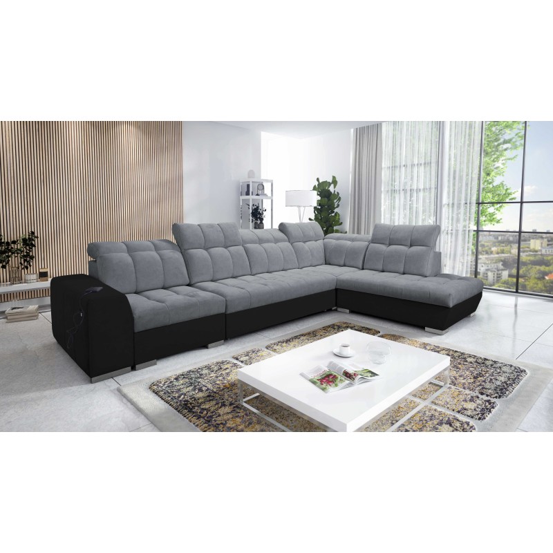 Ecksofa Prisma XI mit Schlaffunktion und USB-Anschluss - Eleganz und Komfort