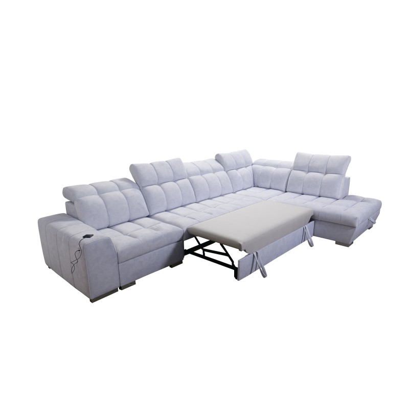 Ecksofa Prisma XI mit Schlaffunktion und USB-Anschluss - Eleganz und Komfort