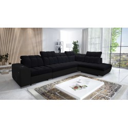 Esquinero Prisma XI con función de cama y puerto USB: elegancia y confort.