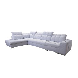 Prisma XI corner sofa with sleeping function and USB port - elegance and comfort