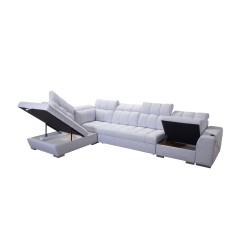 Prisma XI corner sofa with sleeping function and USB port - elegance and comfort