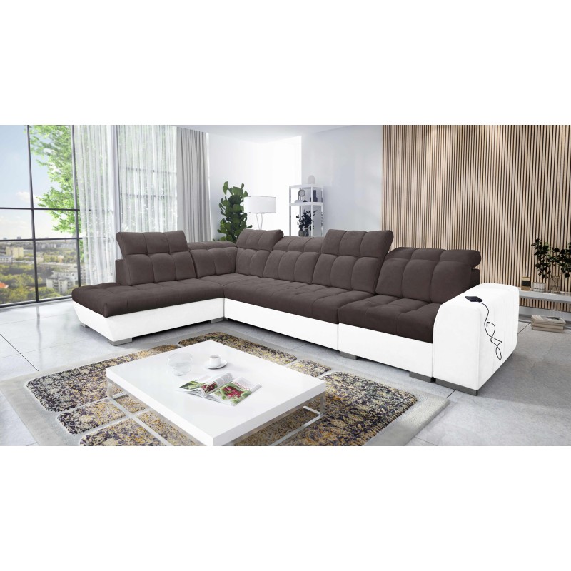 Ecksofa Prisma XI mit Schlaffunktion und USB-Anschluss - Eleganz und Komfort