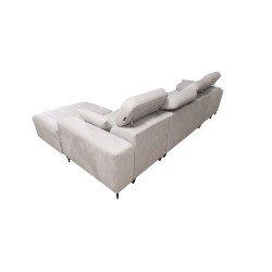 Sofá esquinero Verona XII con función de cama de terciopelo, Vena 3 - Un mueble práctico y elegante para tu sala de estar.