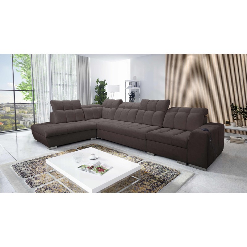 Ecksofa Prisma XI mit Schlaffunktion und USB-Anschluss - Eleganz und Komfort