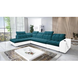 Prisma XI corner sofa with sleeping function and USB port - elegance and comfort