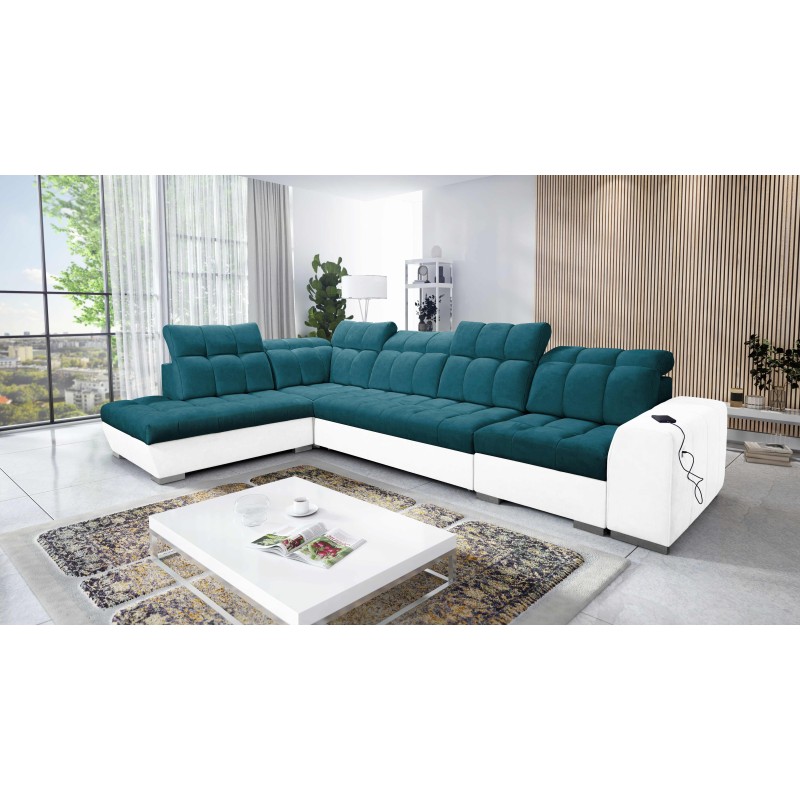 Ecksofa Prisma XI mit Schlaffunktion und USB-Anschluss - Eleganz und Komfort