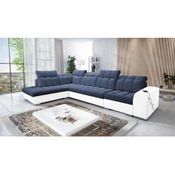 Prisma XI corner sofa with sleeping function and USB port - elegance and comfort