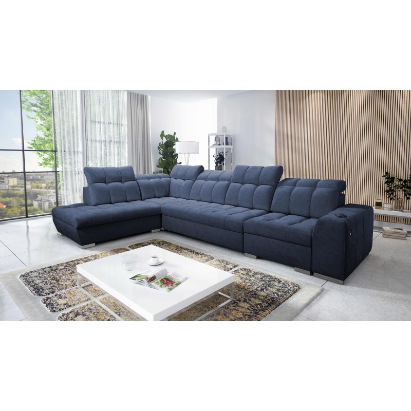 Ecksofa Prisma XI mit Schlaffunktion und USB-Anschluss - Eleganz und Komfort