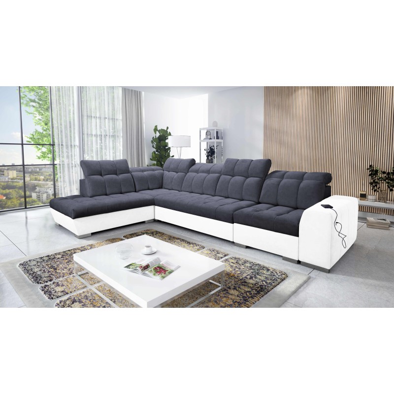 Ecksofa Prisma XI mit Schlaffunktion und USB-Anschluss - Eleganz und Komfort