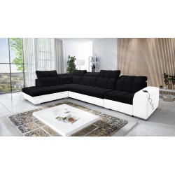 Prisma XI corner sofa with sleeping function and USB port - elegance and comfort