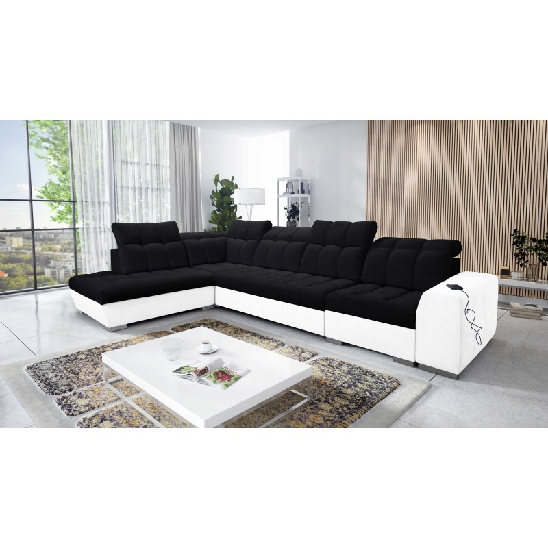 Ecksofa Prisma XI mit Schlaffunktion und USB-Anschluss - Eleganz und Komfort