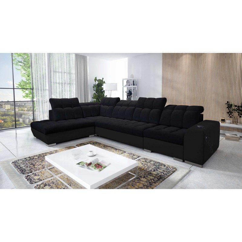 Ecksofa Prisma XI mit Schlaffunktion und USB-Anschluss - Eleganz und Komfort