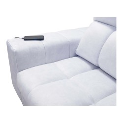 Narożnik Prisma XII z funkcją spania | Luksusowy Mebel z Portem USB | Velvet | Pet friendly, Terra 13 + Ecoskóra