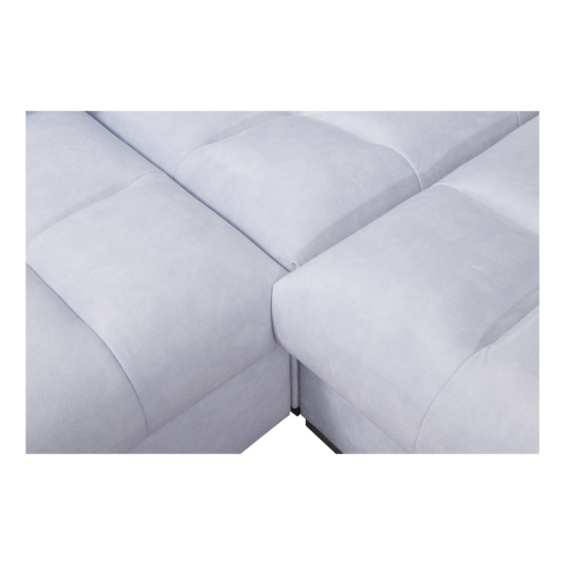 Sofá Esquinero Prisma XII con función de cama | Mueble de Lujo con Puerto USB | Terciopelo | Amigable con mascotas, Terra 99 + E