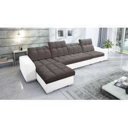 Esquina Prisma XII con función para dormir | Mueble de lujo con puerto USB | Terciopelo | Apto para mascotas, Terra 26 + Ecocuer