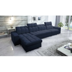 Esquina Prisma XII con función de cama | Mueble de lujo con puerto USB | Terciopelo | Apto para mascotas, Terra 79