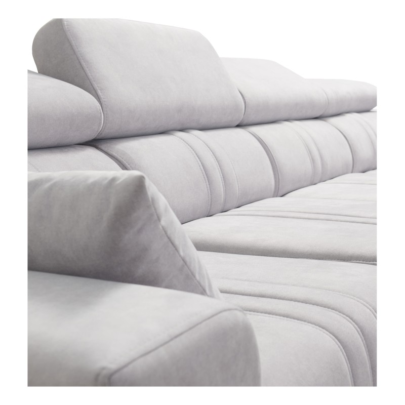 Verona XII Corner Sofa Bed with Velvet Upholstery, Vena 3 - A Practical and Elegant Piece of Furniture for Your Living Room