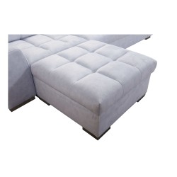 Prisma XII Sectional Sofa with Sleeper Function | Luxury Furniture with USB Port | Velvet | Pet Friendly, Terra 96