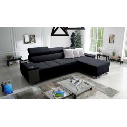 **Meta Title:** Orbix I Mini Corner Sofa with Sleeping Function, Adjustable Headrests, USB Port.