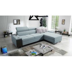 **Meta Title:** Orbix I Mini Corner Sofa with Sleeping Function, Adjustable Headrests, USB Port.