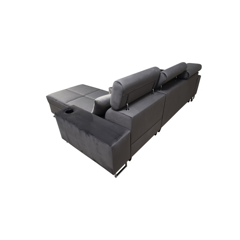 **Meta Title:** Orbix I Mini Corner Sofa with Sleeping Function, Adjustable Headrests, USB Port.