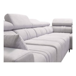 Verona XI Mix Corner Sofa with Sleeping Function in Velvet, Vena 20 - Comfort and Elegance