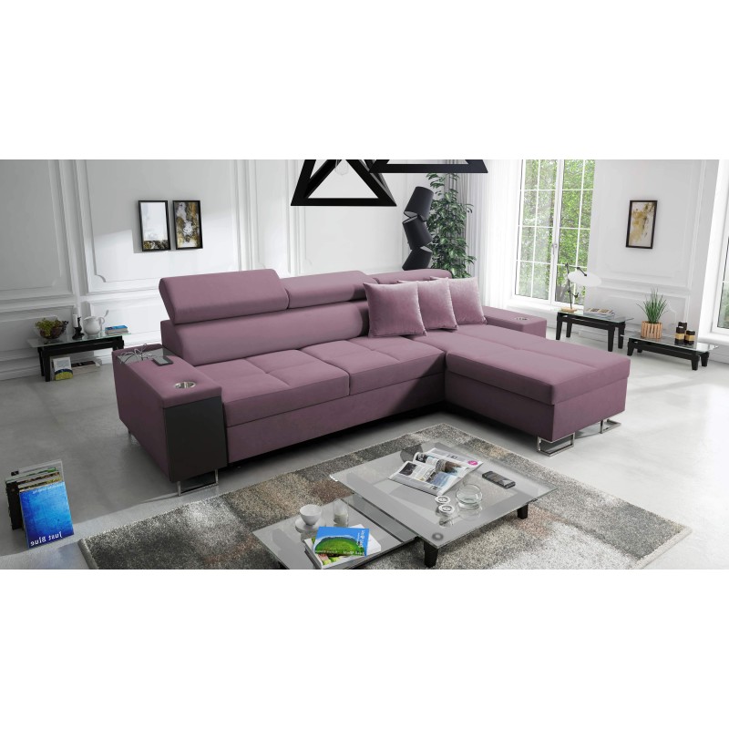 **Meta Title:** Orbix I Mini Corner Sofa with Sleeping Function, Adjustable Headrests, USB Port.